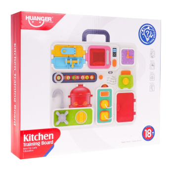 Multifunkcyjna Tablica Edukacyjna dla dzieci 18m+ Interaktywne efekty + Ruchome elementy + Akcesoria